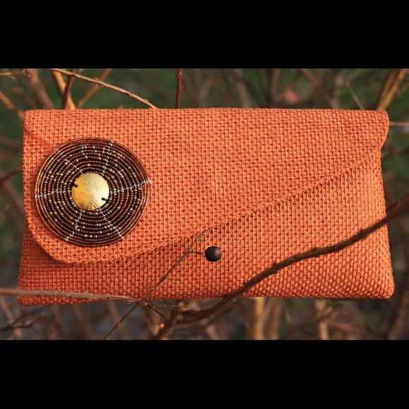 NWT AMANI YA JUU Jute Clutch Handbag - Picture 7 of 7